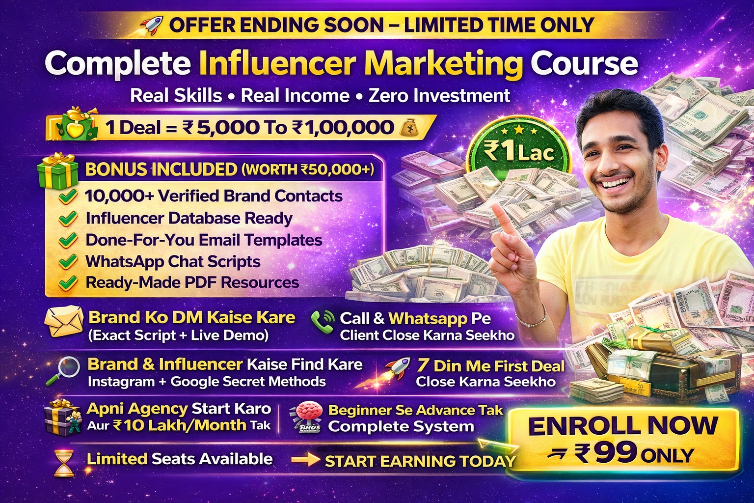 Influencer Marketing Mastery (Zero to Earning) 2026